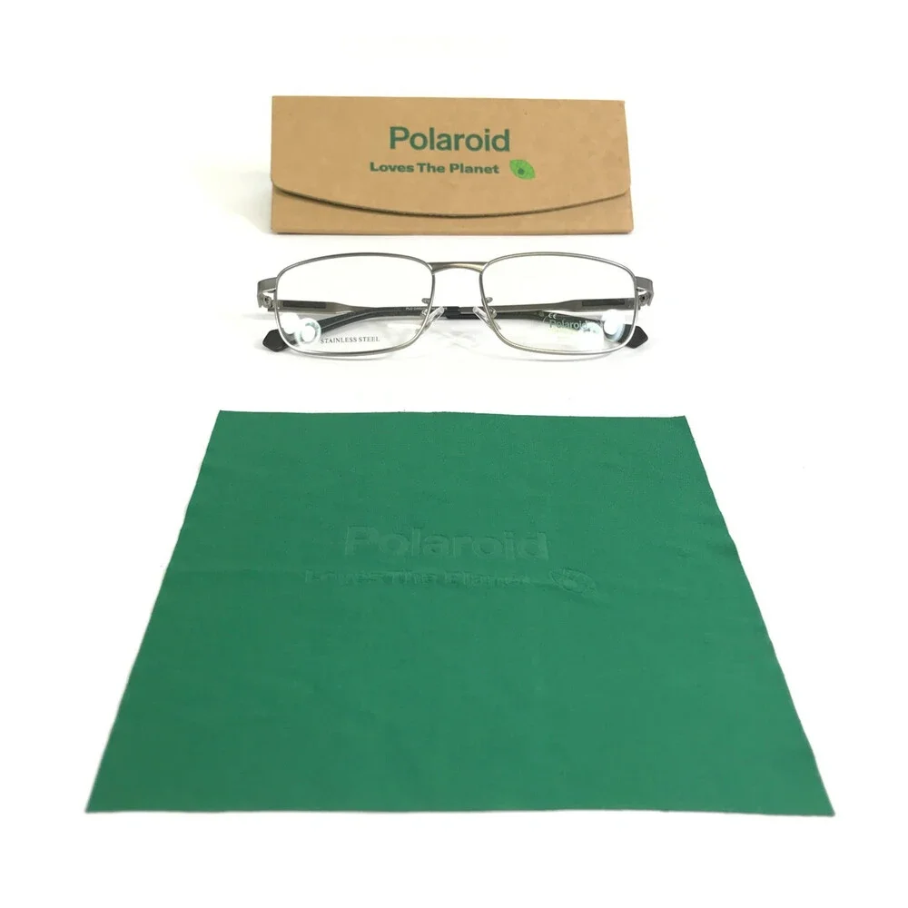 Polaroid Eyeglasses Frames PLD D480/G R81 Matte Ruthenium 51-17-145